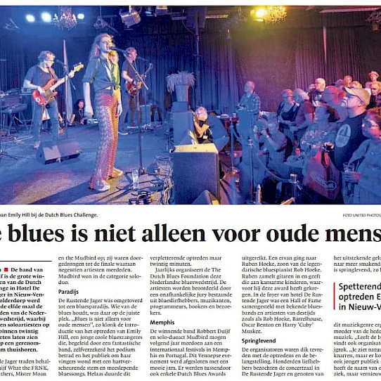 Verpletterend optreden Emily Hill